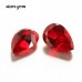 Pear Shape Lab Grown Ruby Gemstone for Jewelry Making